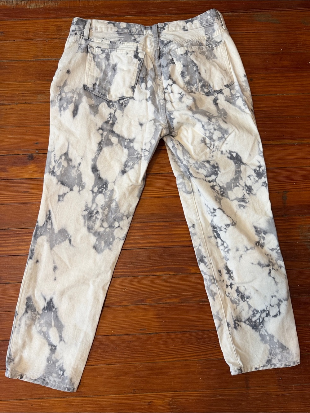 J Brand Women's Tie-Dye Marble Jeans - White & Gray Size 30